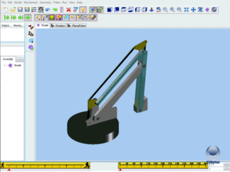forward and inverse kinematics modelling with MechDesigner